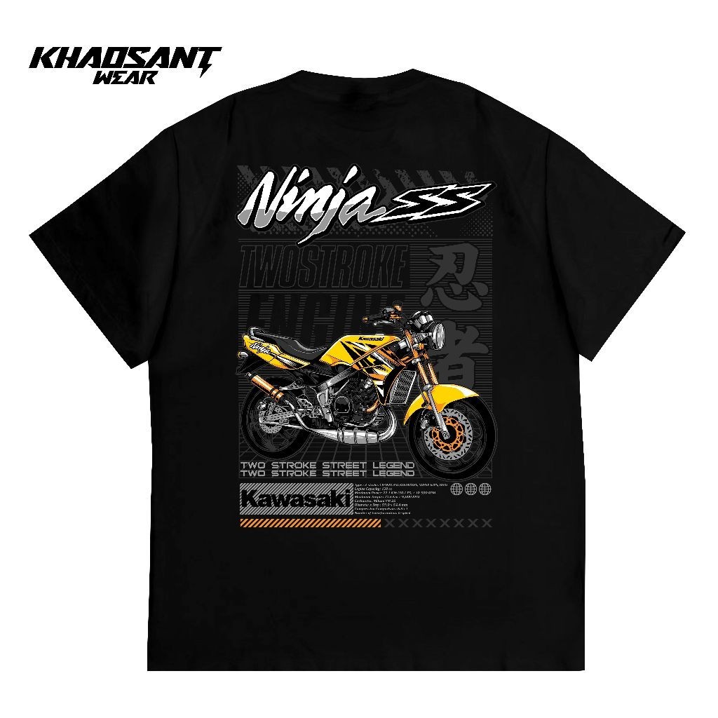 Taurus Kaos Kawasaki Ninja SS 150 Yellow Kaos Motor 2 Stroke 2 Tak Lovers Ngebull Ninja R SS 150 Kun