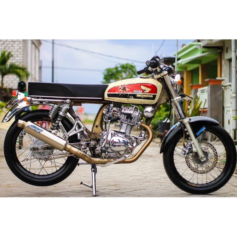 Knalpot D.O.S Muffler Dos Muffler Original CB Bulat Stainless original racing jogja Asli 100% Knalpo