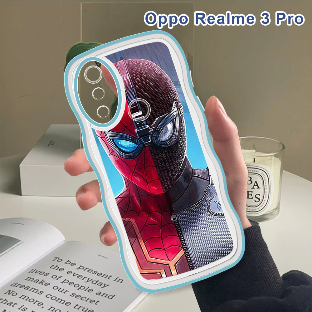 Casing Realme 3 Pro 6 5 Pro 5 5S 5i 6i Soft Case Marvel Spiderman Shockproof Phone Cover Silicone So