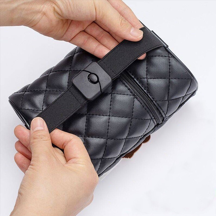 RB Tempat Tisu Tissue Headrest Mobil Kulit Lucu Mickey Kotak Tisu Mobil Mickey Perlengkapan