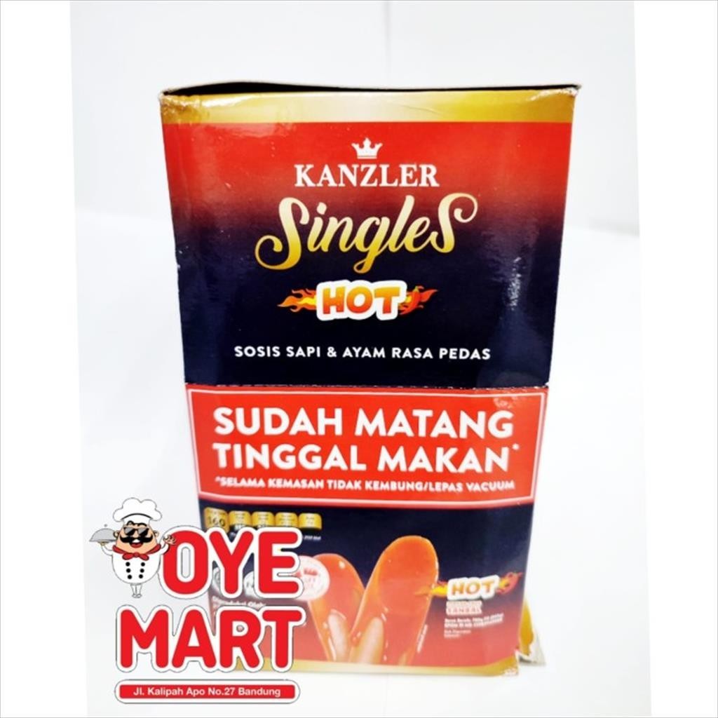 

KANZLER SINGLES HOT 65GR SOSIS SAPI DAN AYAM PEDAS