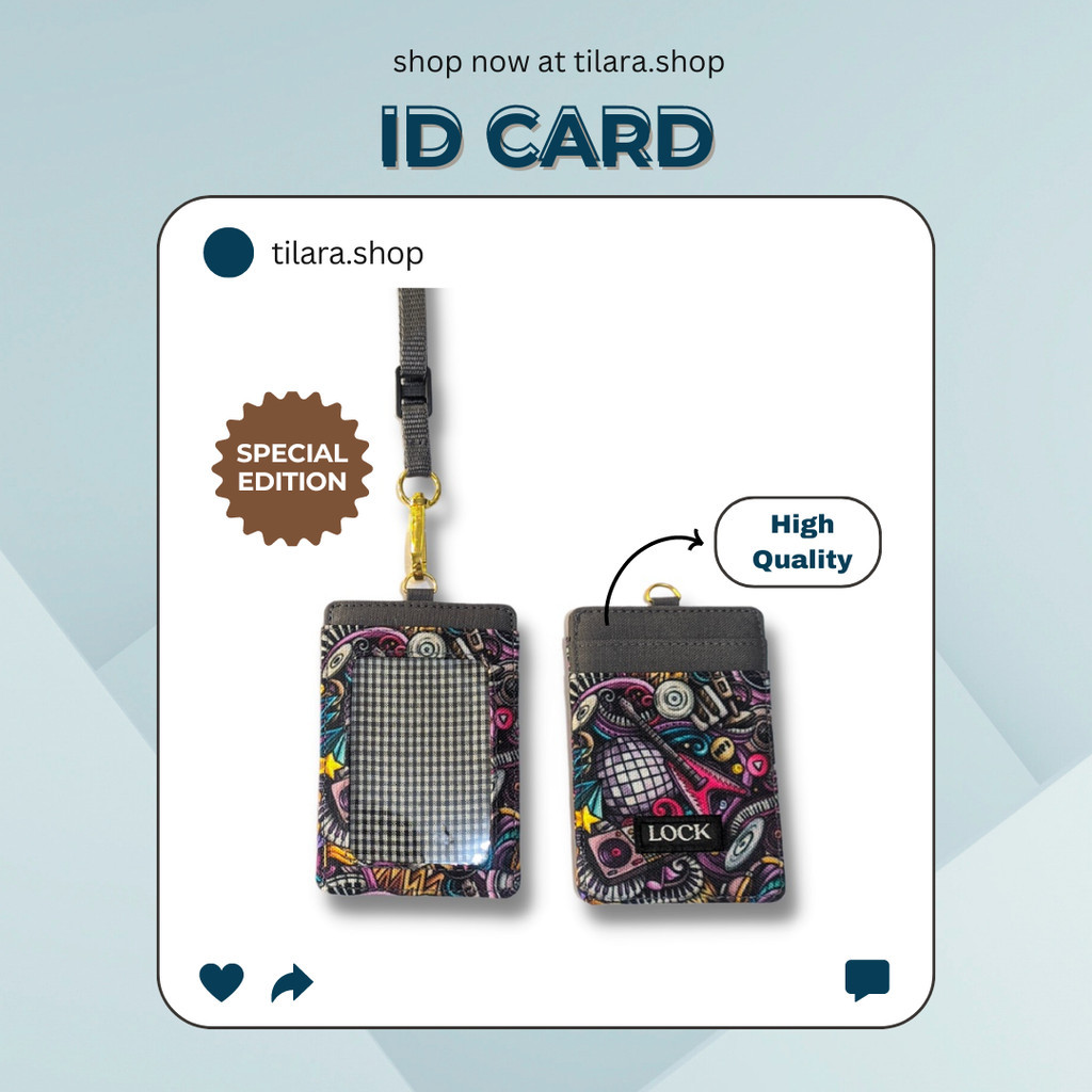

Lanyard ID Card Holder Kantor dengan Desain Kasual untuk Pria dan Wanita TS33