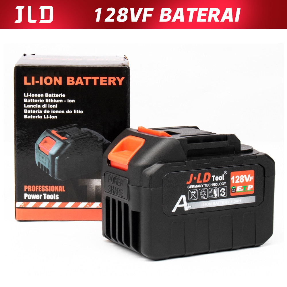 JLD 128VF Baterai Impact Baterai Bor 88VF Makita battery 4.0Ah Baterai Cordless Baterai Impact wrench Baterai Mesin bor LI-lon