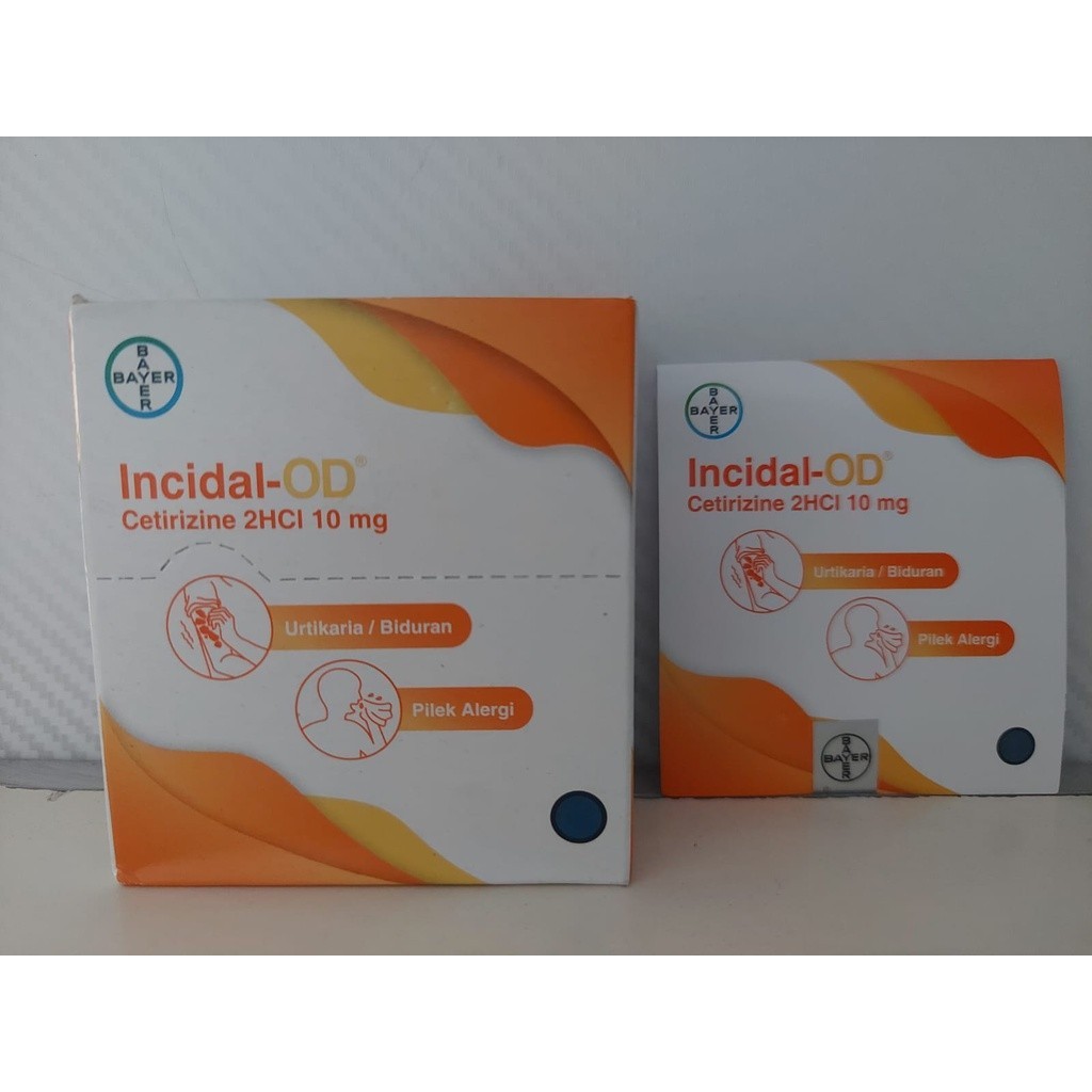 Obat INCIDAL - OD 1 STRIP @ 4 TABLET | Obat Alergi