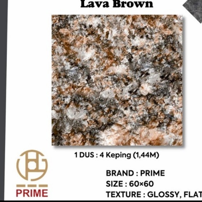 GRANIT 60X60 FRAME LAVA BROWN POLISH
