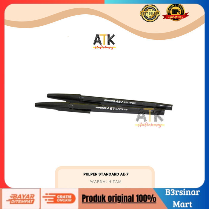 

[BAYAR DI TEMPAT] PROMO pulpen AE7 Standard Hitam COD