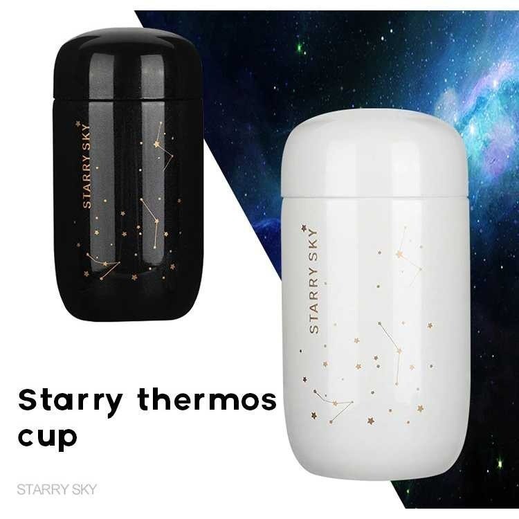 Botol Tumbler Kopi Teh Stainless Steel 200ml tahan 24 Jam / Botol Termos Air Panas Dingin Kopi Tahan