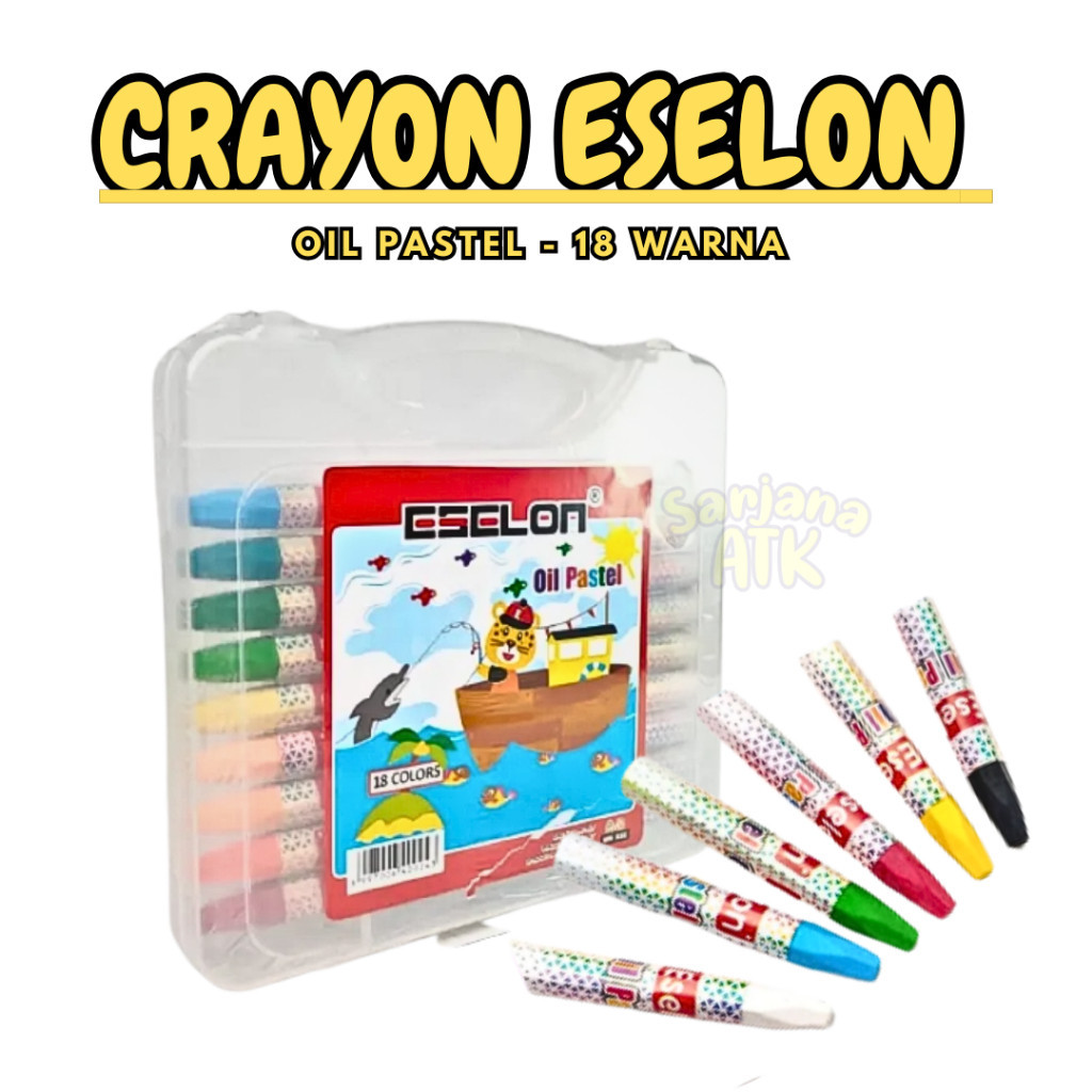 

Crayon / Krayon Alat Mewarnai Eselon 18 Warna