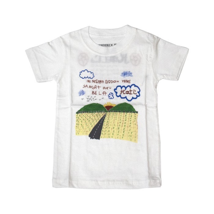 Terlaris ✨ -Baju Anak Kaos Band Koil Negara Bodoh Warna Putih - 8-9 tahun