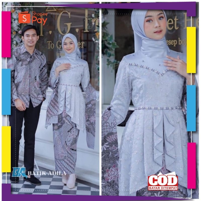 KAIN LEMBUT HALUS ADEM TEBAL / Couple Kebaya Modern Baju Wisuda Tunangan Lamaran Terbaru Baju Batik 