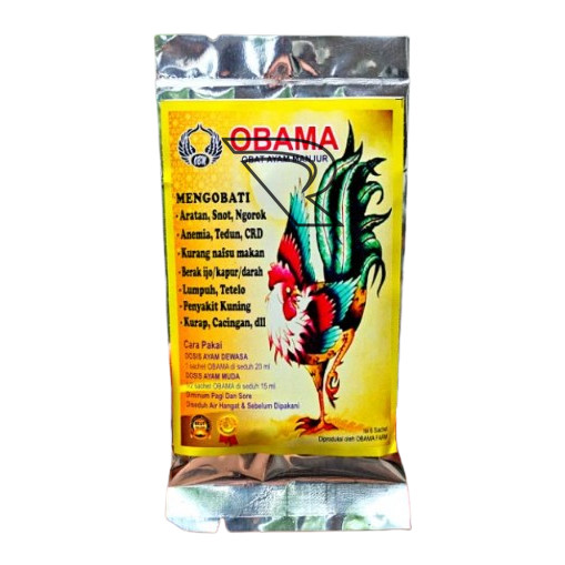 OBAT AYAM SAKIT ARATAN SNOT DAN CRD Isi 6 sachet Obama Obat Ayam Sakit Mengatasi Penyakit Aratan Tet