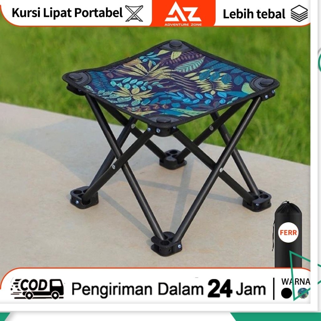 [READY]  AZ Kursi Lipat Outdoor Serbaguna Bangku Lipat Portable Kursi Lipat Mancing Mini Tanpa Sanda
