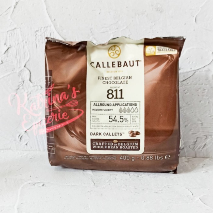 

Callebaut 811 Dark Chocolate Couverture Cokelat Coin Hitam 100 Gram