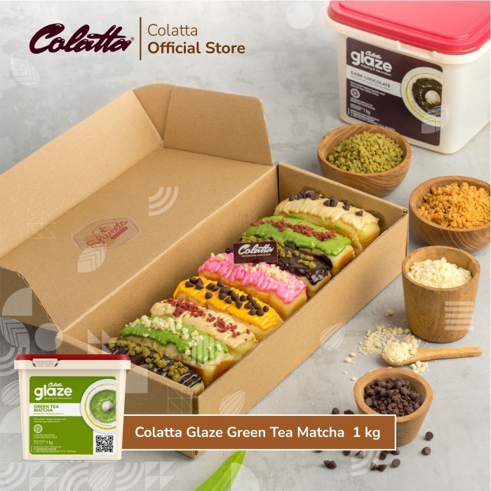 

Colatta Glaze Green Tea - Bahan Pelapis Rasa Green Tea 1Kg