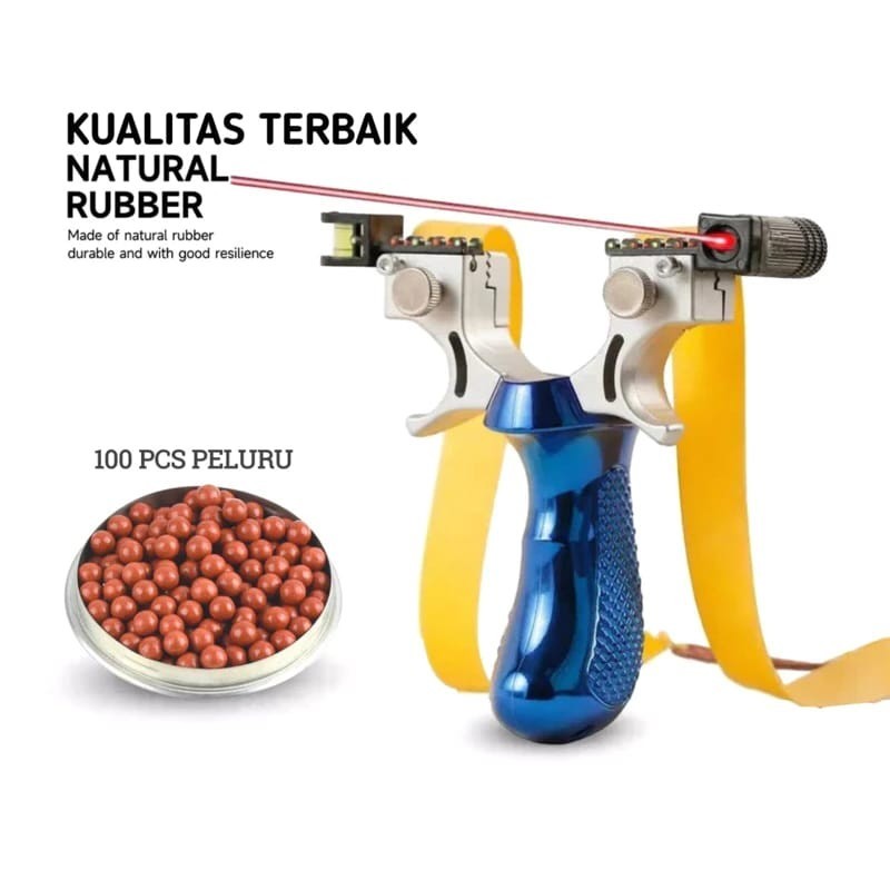 Ketapel Tactical Laser Slingshot Katapel Mainan Tradisional