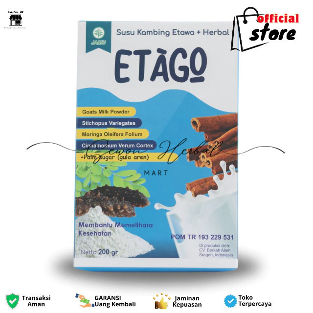 

Susu kambing Etawa-Susu kambing Etago-Susu Kambing Plus herbal 200 Gram