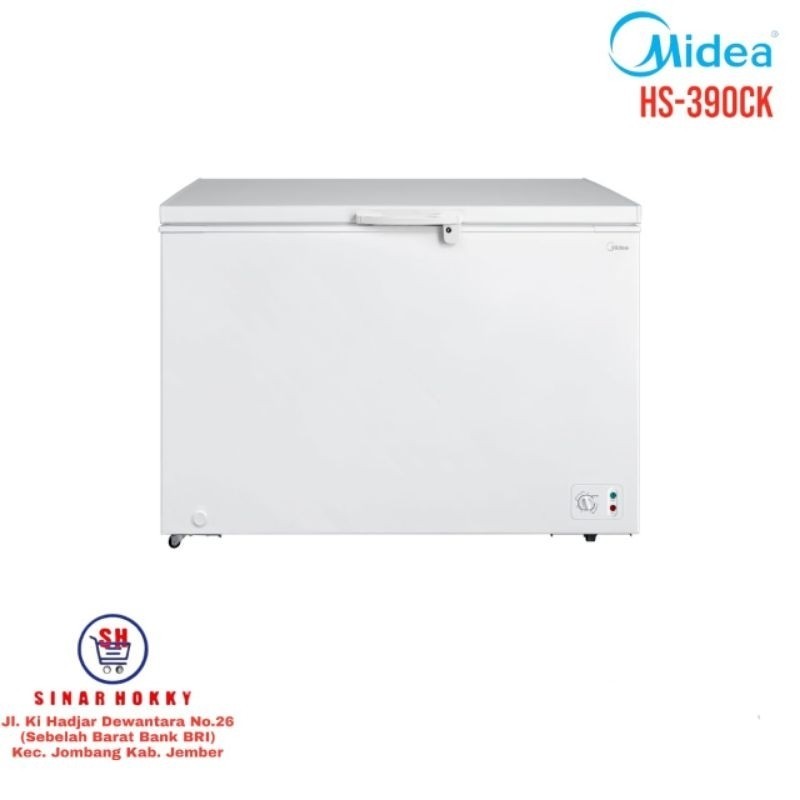 FREEZER BOX /CHEST FREEZER MIDEA HS-390 CK 300 Liter BERGARANSI RESMI