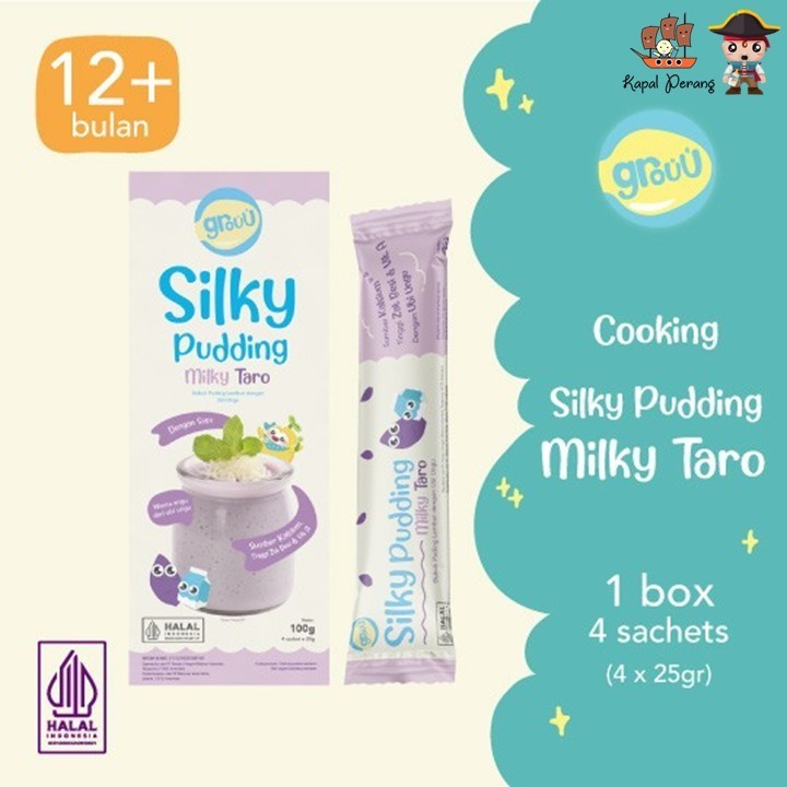 

Grouu Silky Pudding 100gr - Milky Taro