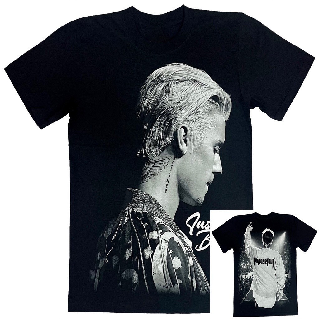 JUSTIN BIEBER - PURPOSE TOUR SHIRT ROUND NECK  Cotton High Quality Unisex T-shirt