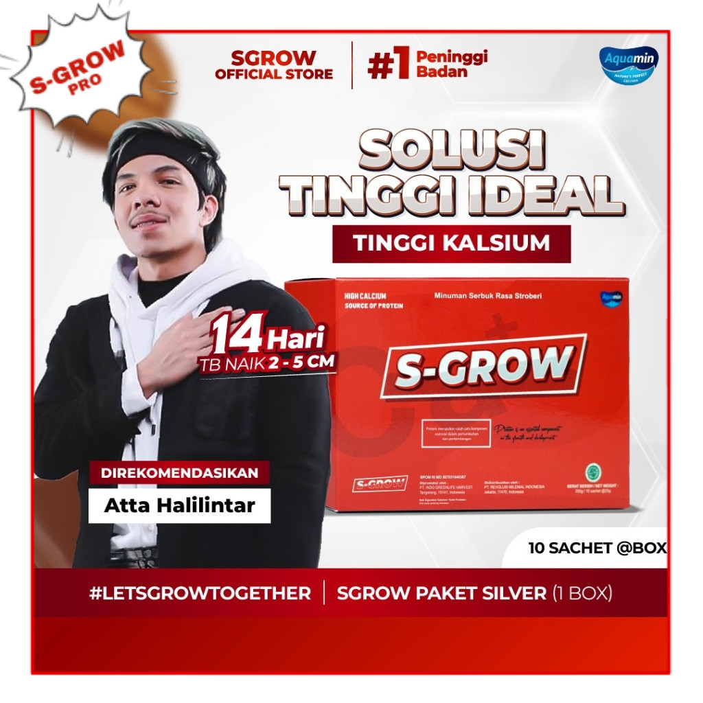 S-GROW Bubuk Suplemen Peninggi Badan Terpercaya Terbaik [Edisi Video Exclusive Daftar Polisi]
