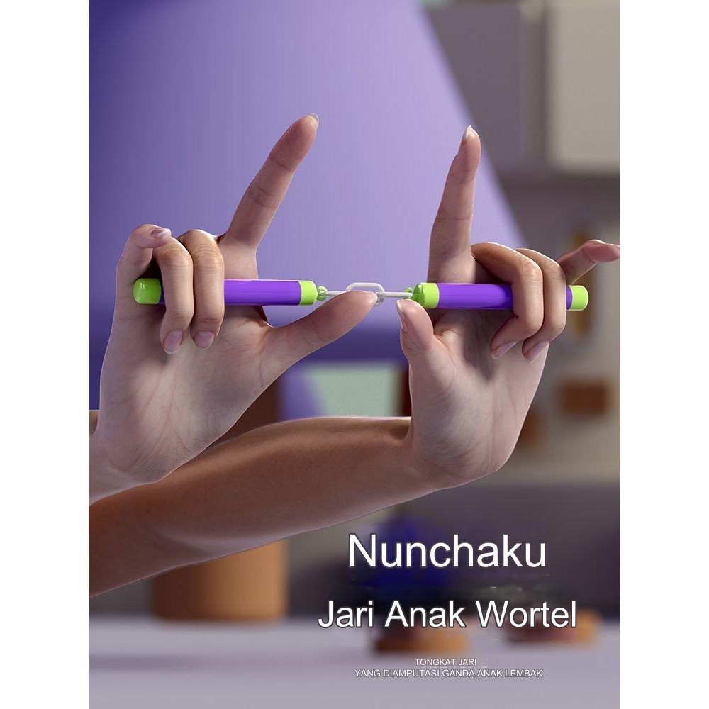 Mainan Dekompresi/Nunchaku Lobak Baru/Mainan Anak-anak/Nunchaku Lobak/Nunchaku Jari