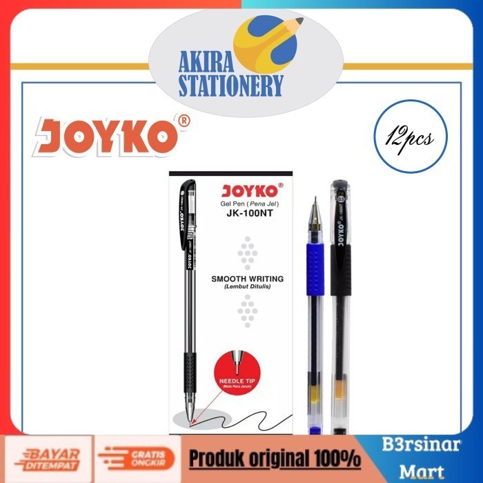 

[[KUALITAS TERBAIK]] PULPEN / PEN / PENA JOYKO JK100NT / JK 100 NT (12 PCS) Biru COD