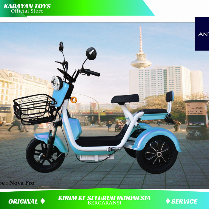 promo toko ANTELOPE NOVA PRO Sepeda Listrik Roda 3 Terbaru Garansi Resmi