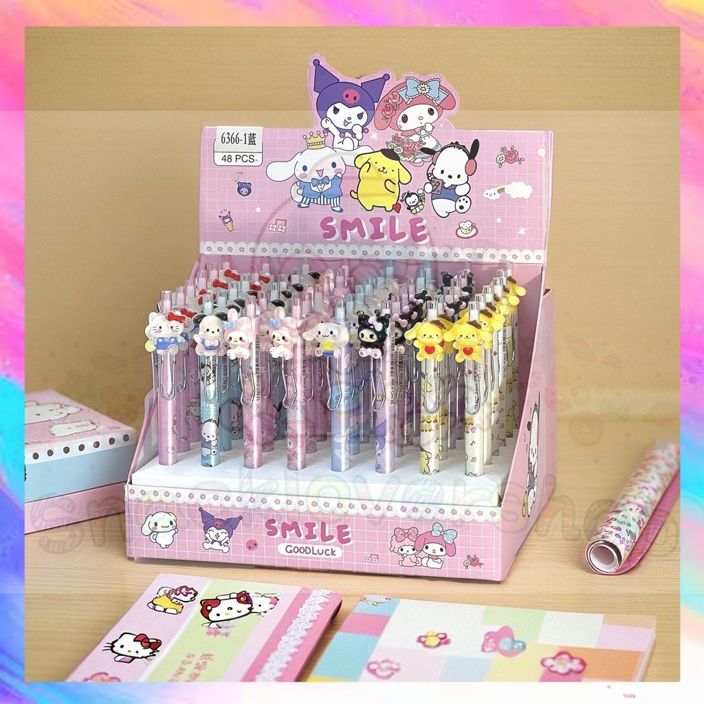 

Pulpen Cetek Akrilik Pena Motif Sanrio Kuromi 3D