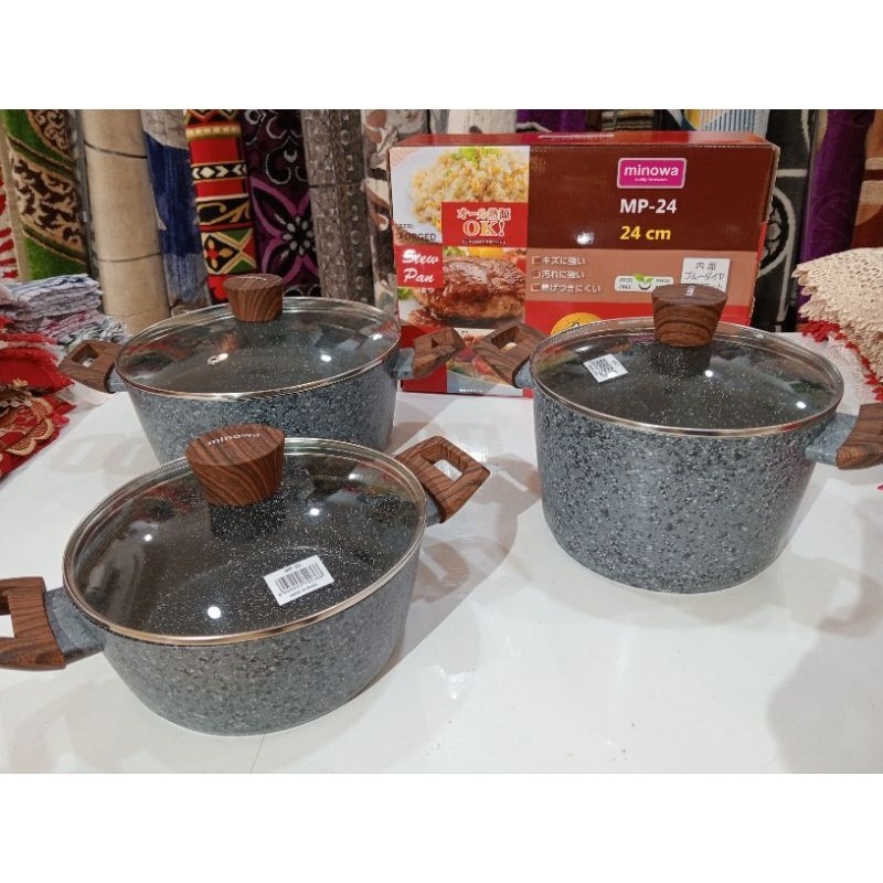 Panci Granite Minowa Anti Lengket