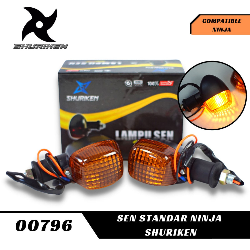 Sein Ninja Shuriken Lampu Sen Ninja riting renteng Ninja RR SS R Set Kanan Kiri Termurah BigBos Vari