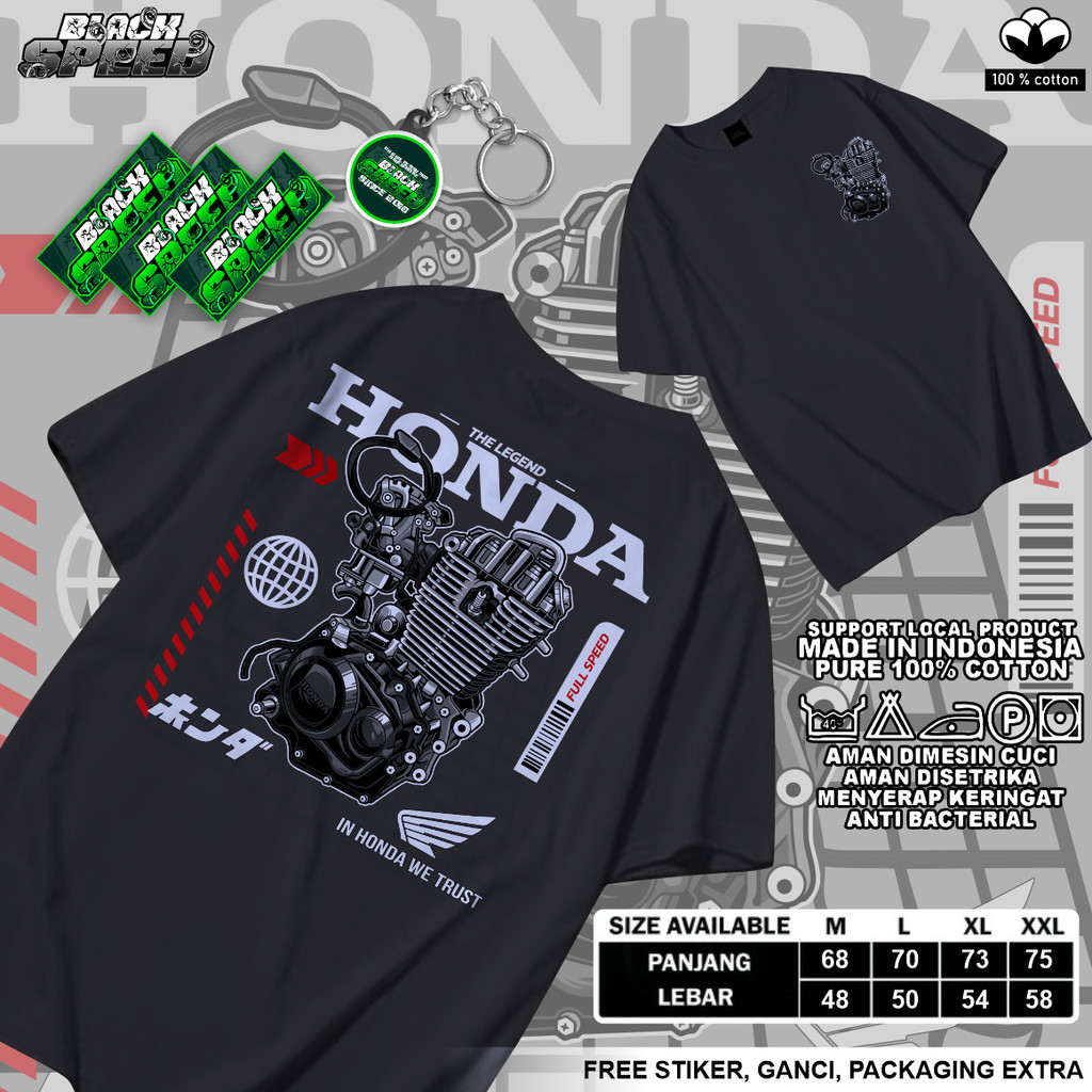 Kaos  MESIN HONDA Kaos Honda CB Kaos Motor Herex Astrea Grand Plastisol Distro