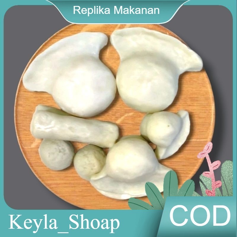 Replika makanan empek-empek pelembang ( 1 set 10pcs mix  )  Pempek Palembang  /  Replika makanan / M