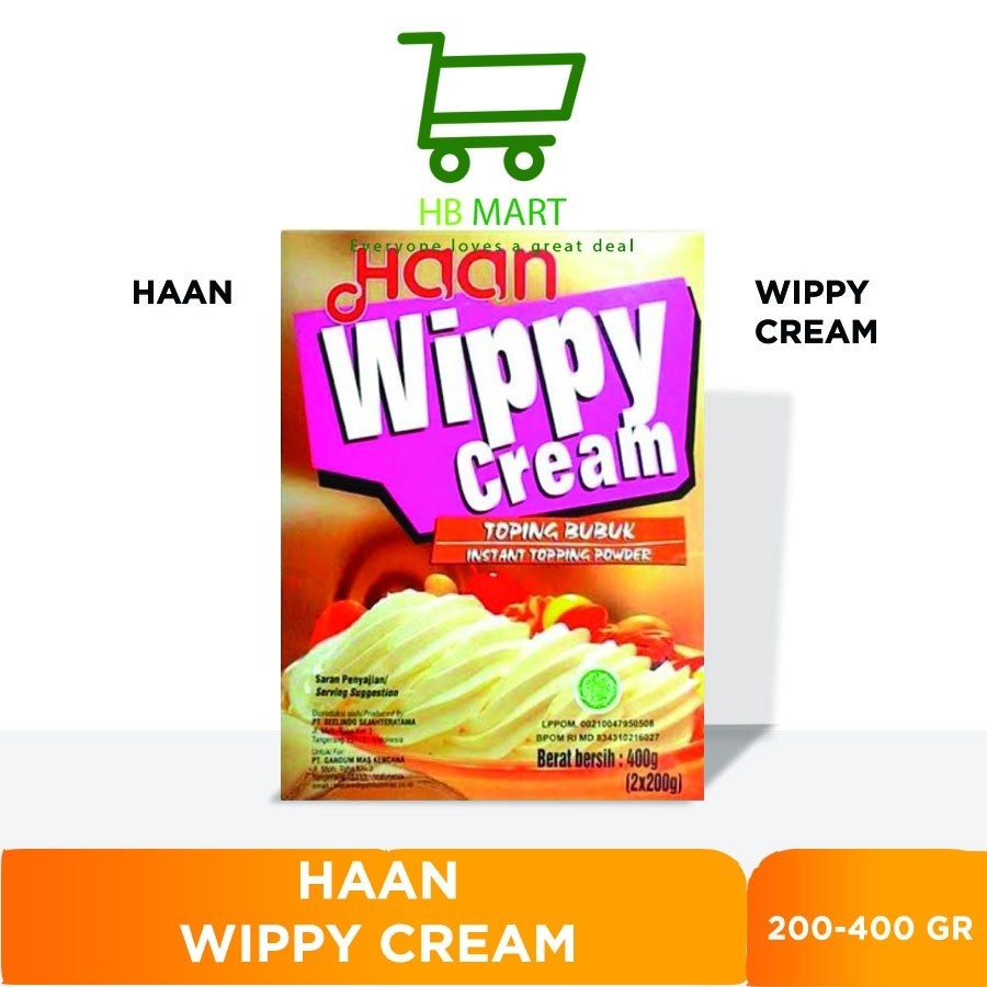 

Haan Wippy Cream 400gr / 400 gr Whipping Cream Bubuk