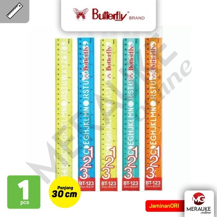 

Penggaris BUTTERFLY 30cm BT-123B Warna