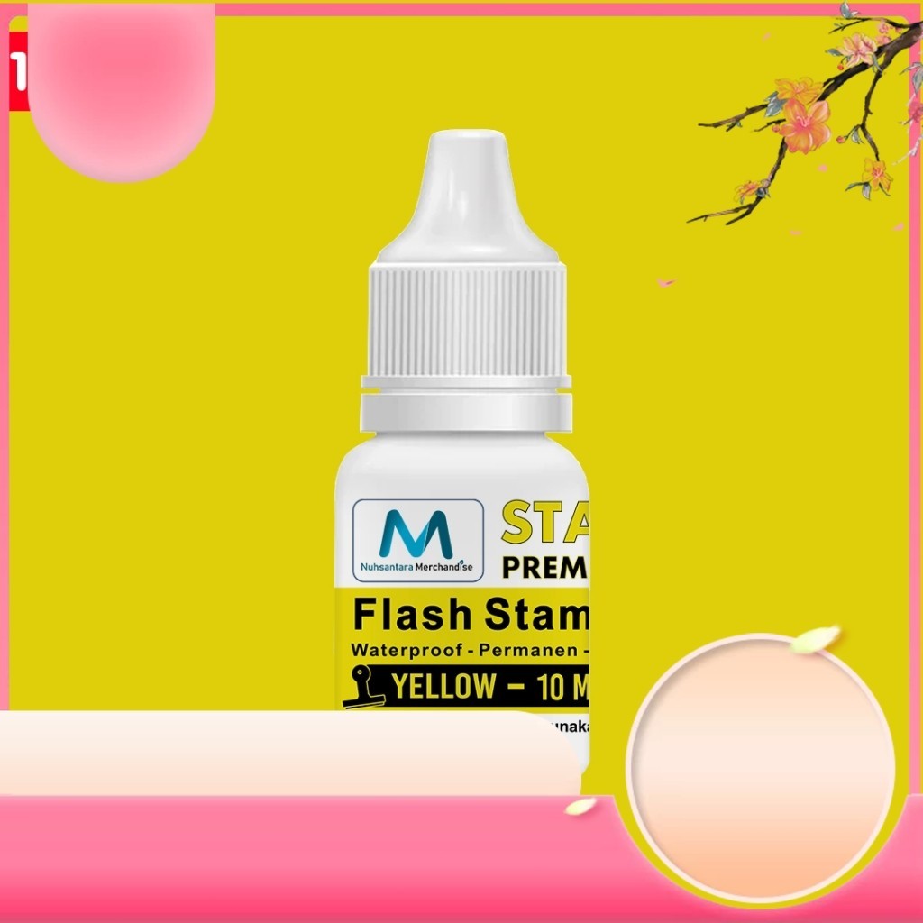 

Promo [COBA] TINTA STEMPEL FLASH 10ML WARNA KUNING
