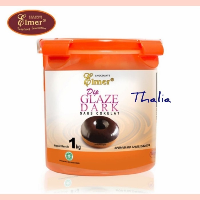 

[New] ELMER DIP GLAZE DARK 1KG TOPPING/ISIAN UNTUK DONAT/ROTI/CAKE DLL