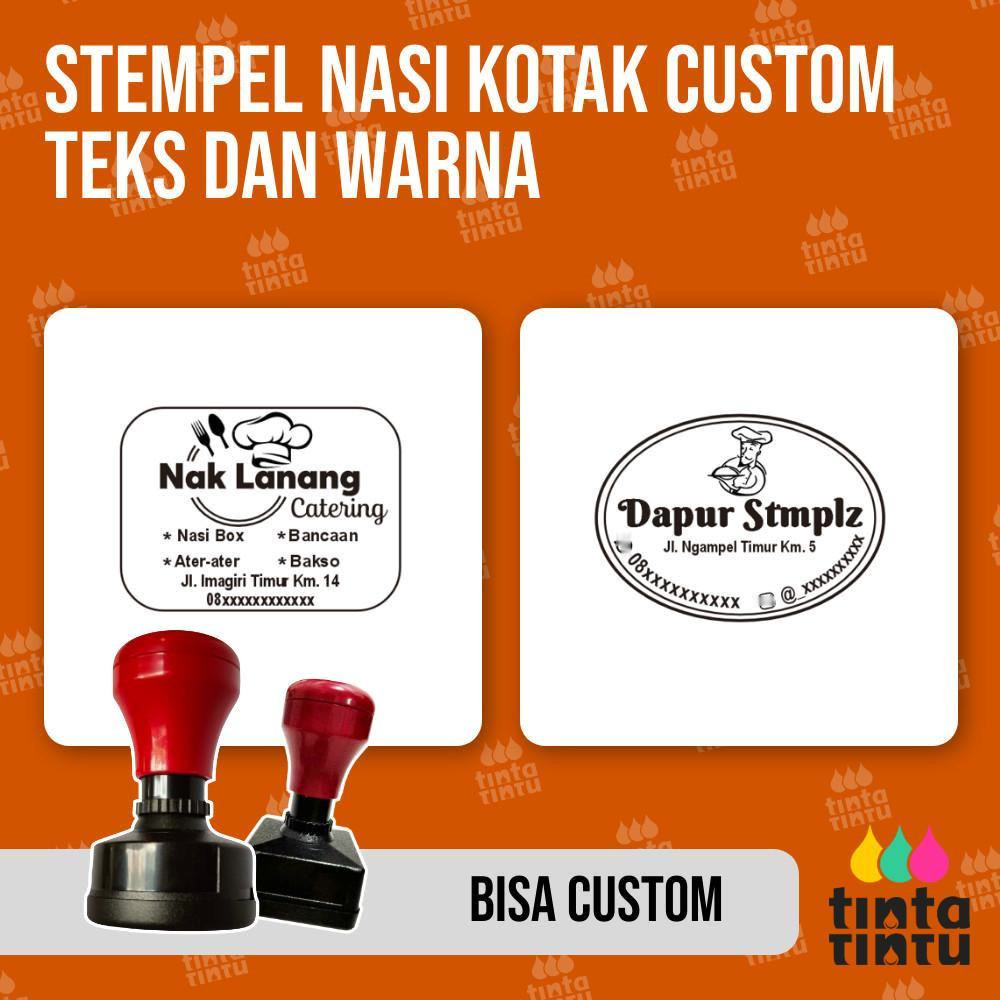 

Stempel Nasi Kotak Custom Teks dan Warna