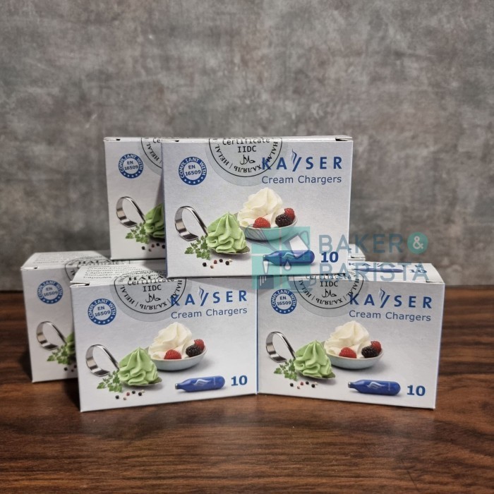 

Kayser Cream Charger 10pcs N2O / whipping cream charger eropa isi 10pc