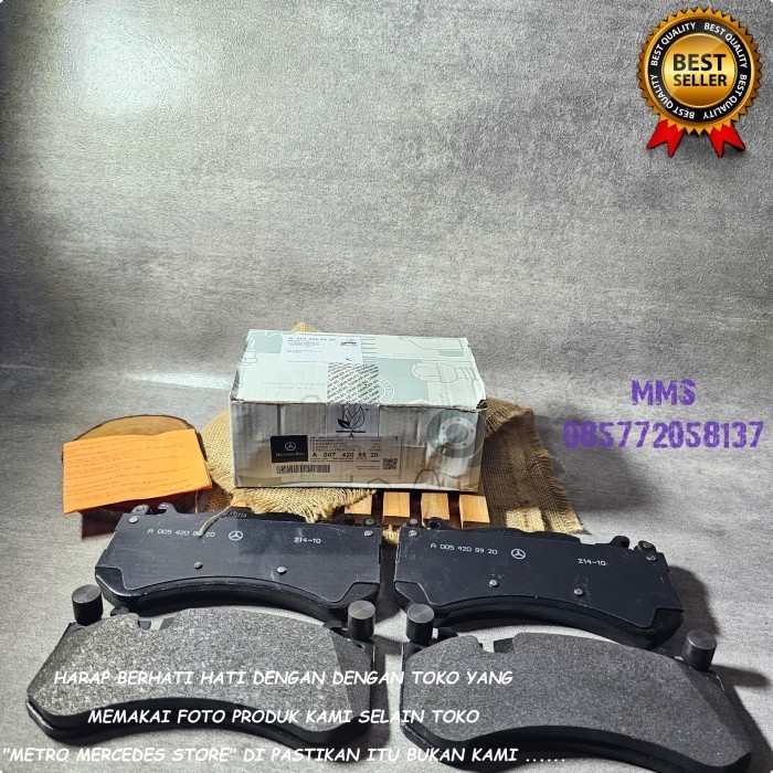 KAMPAS REM BRAKE PAD DEPAN W212 W218 CLS63 E63 A0074206520