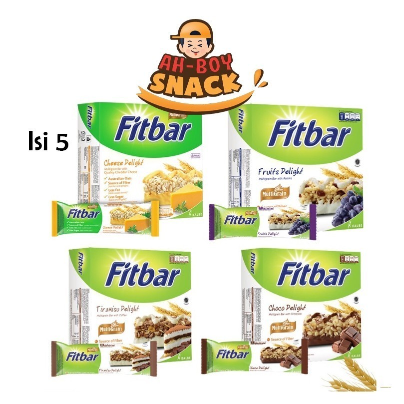 

FITBAR MULTIGRAIN SEREAL BOX ( 5 PCS X 20 GRAM ) - SEREAL BAR FITBAR ISI 5 PCS RENDAH KALORI