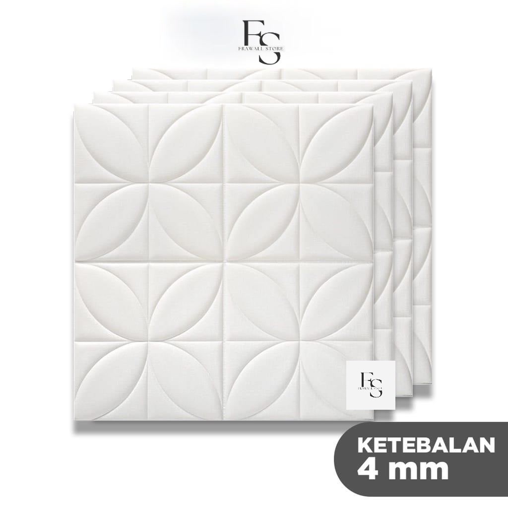 Frawall- Wallpaper 3D Foam Motif Batik Bunga