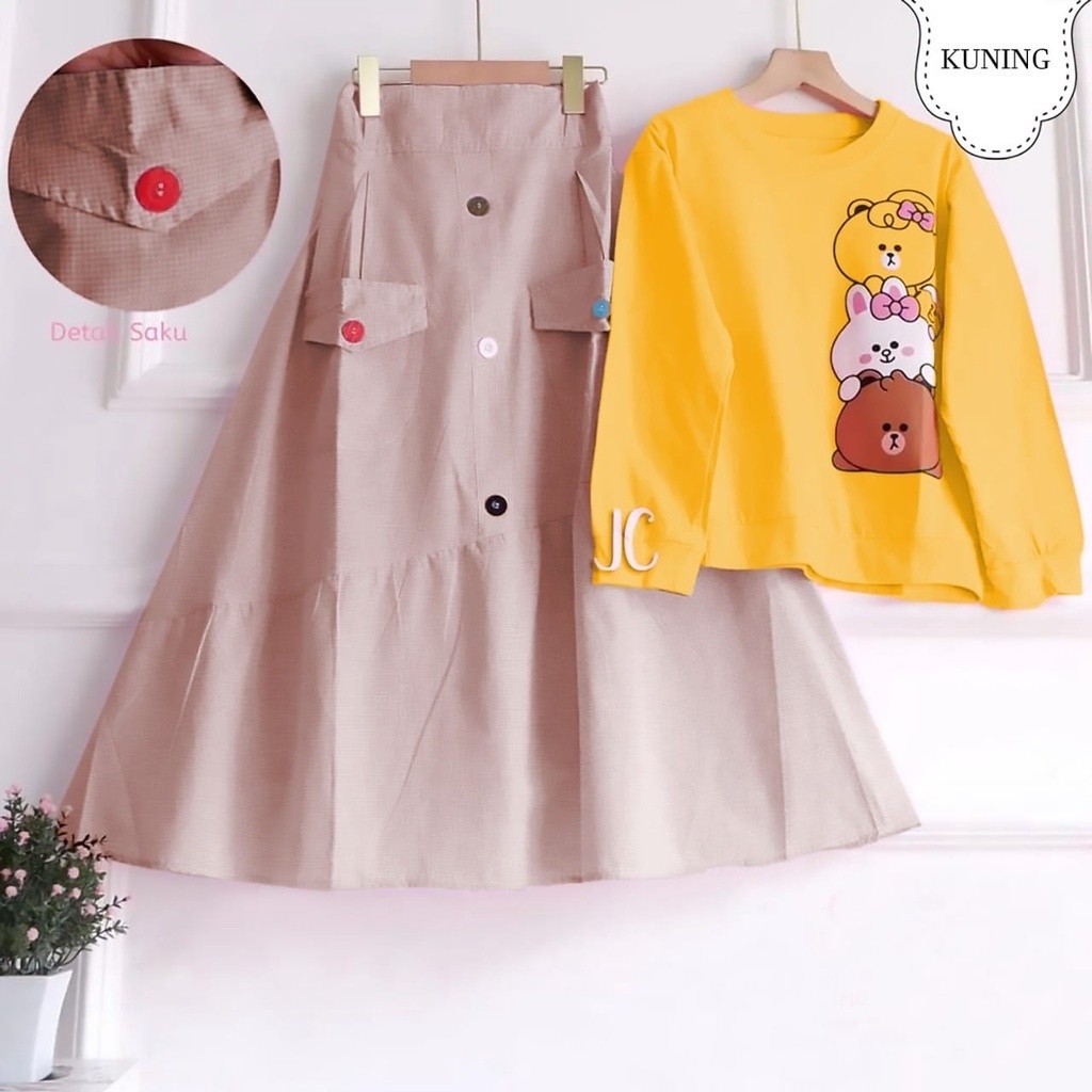 Baju Pesta Setelan Anak Remaja Perempuan Muslim Adem Lucu Elegan Trand Modern Viral Model Terbaru Le