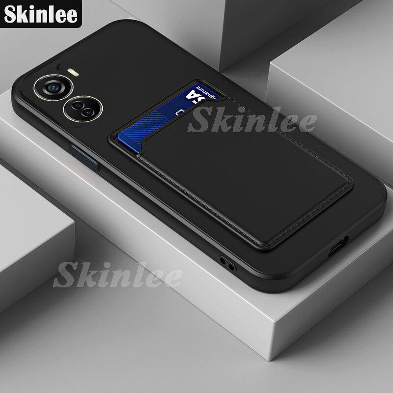 Phone Case ZTE BLADE V41 VITA Back Cover Card Slot Card Silica Gel Holder Wallet Casing for ZTE Blad