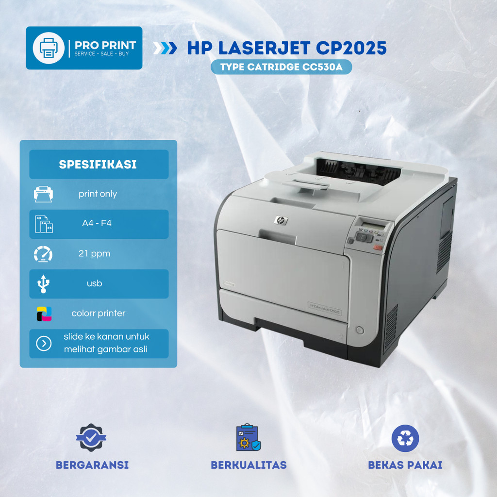 Printer Warna Hp Laserjet CP2025 Kertas A4 F4 Printer Stiker Undangan