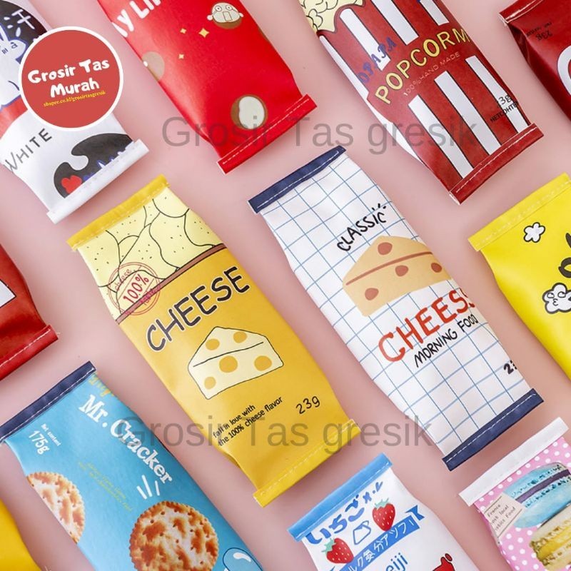 

COD TEMPAT PENSIL UNIK SNACK - KOTAK PENSIL BUNGKUS JAJAN FREE ONGKIR