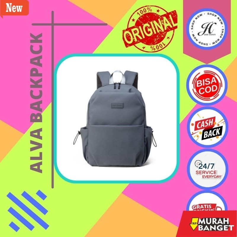Tas Ransel Pria Kekinian JIMS HONEY ALVA BACKPACK tas ransel cowok cewek unisex piknik hiking laptop