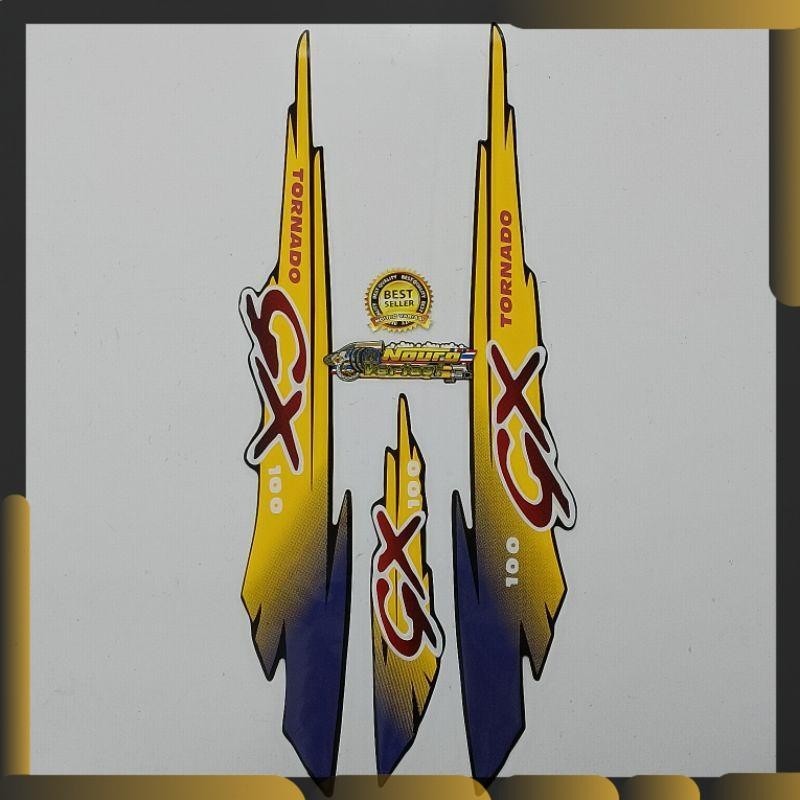 Striping Suzuki GX tornado 110 kuning ungu