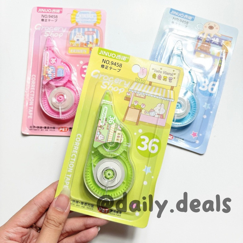

CORRECTION TAPE/ TIPEX LUCU/ TIPEX CUTE/ TIPEX CUTE FANCY (36x68mm) BEST SELLER