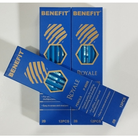 

PENSIL 2B BENEFIT ROYALE BIRU P-8000 1 BOX ISI 12 PCS 001