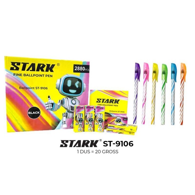 

Pulpen Lilin Spiral Stark 0.5 MM ( 1pak/12pcs )